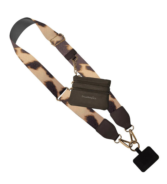 Clip & Go Strap with Pouch - Fun Patterns Cowhide