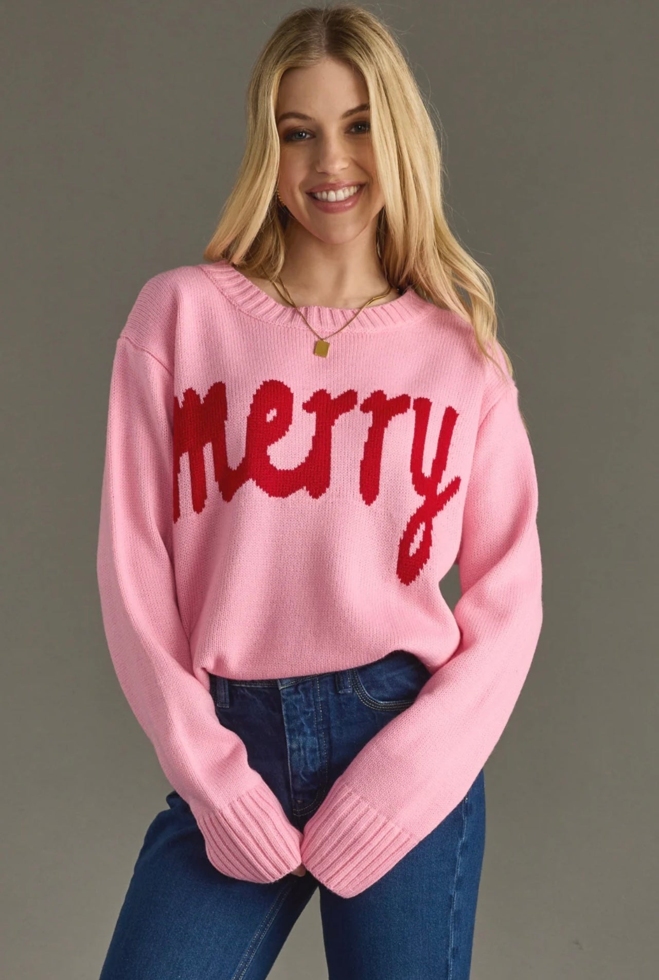 MERRY SWEATER - PINK