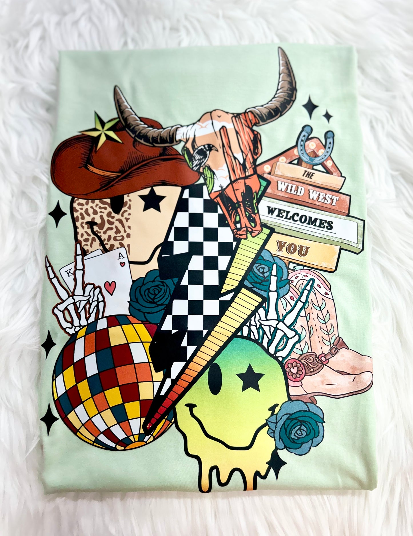 The Wild West Welcomes You Graphic Tee