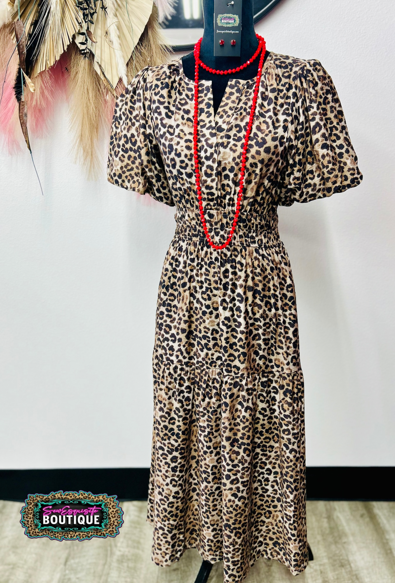 Wild Elegance Leopard Maxi Dress