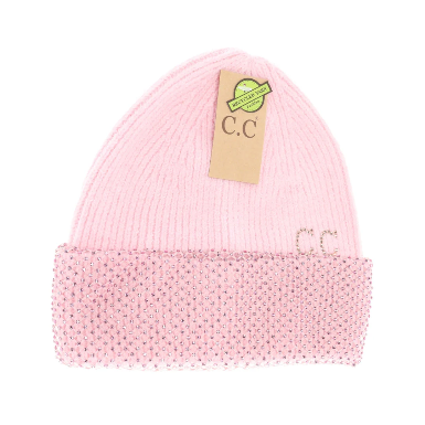 Rhinestone Net Cuff C.C Beanie