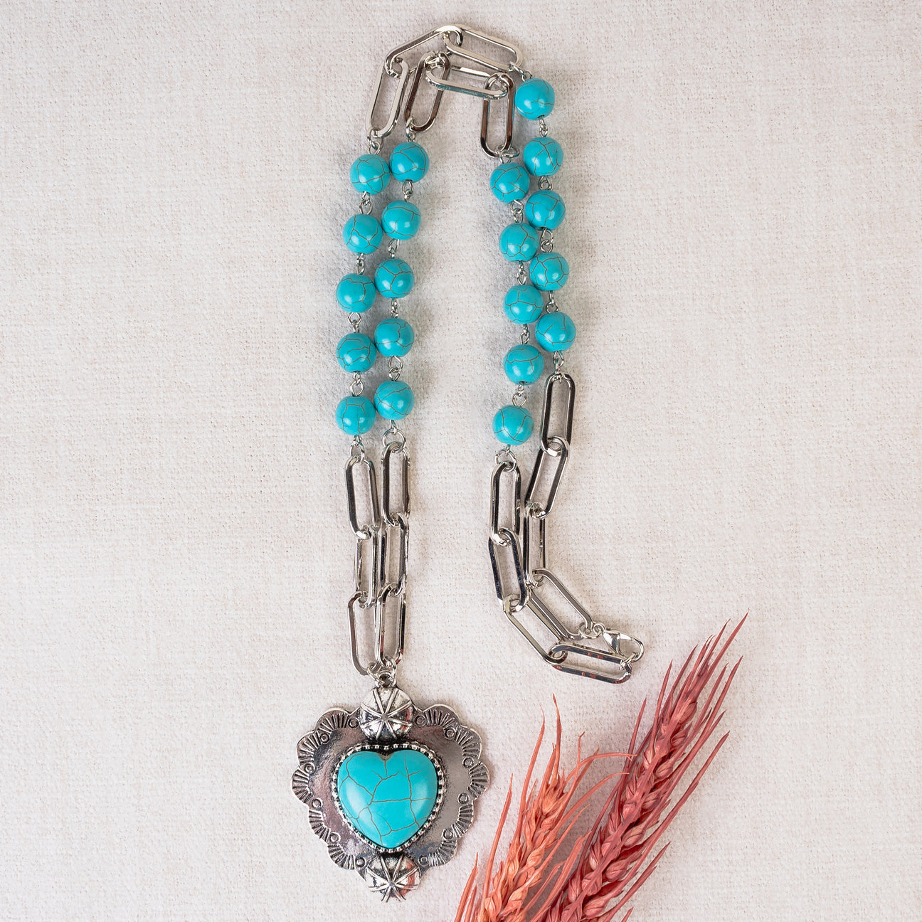 Cowgirl Heart Concho Necklace