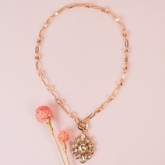 Blossom Crystal Pendant Necklace