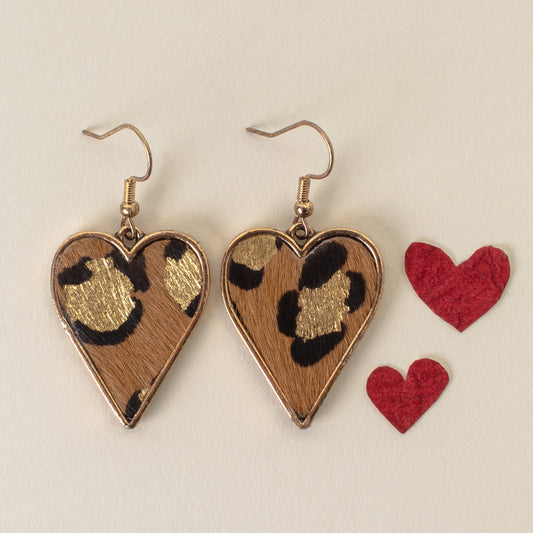 Wild Heart Leopard Earrings