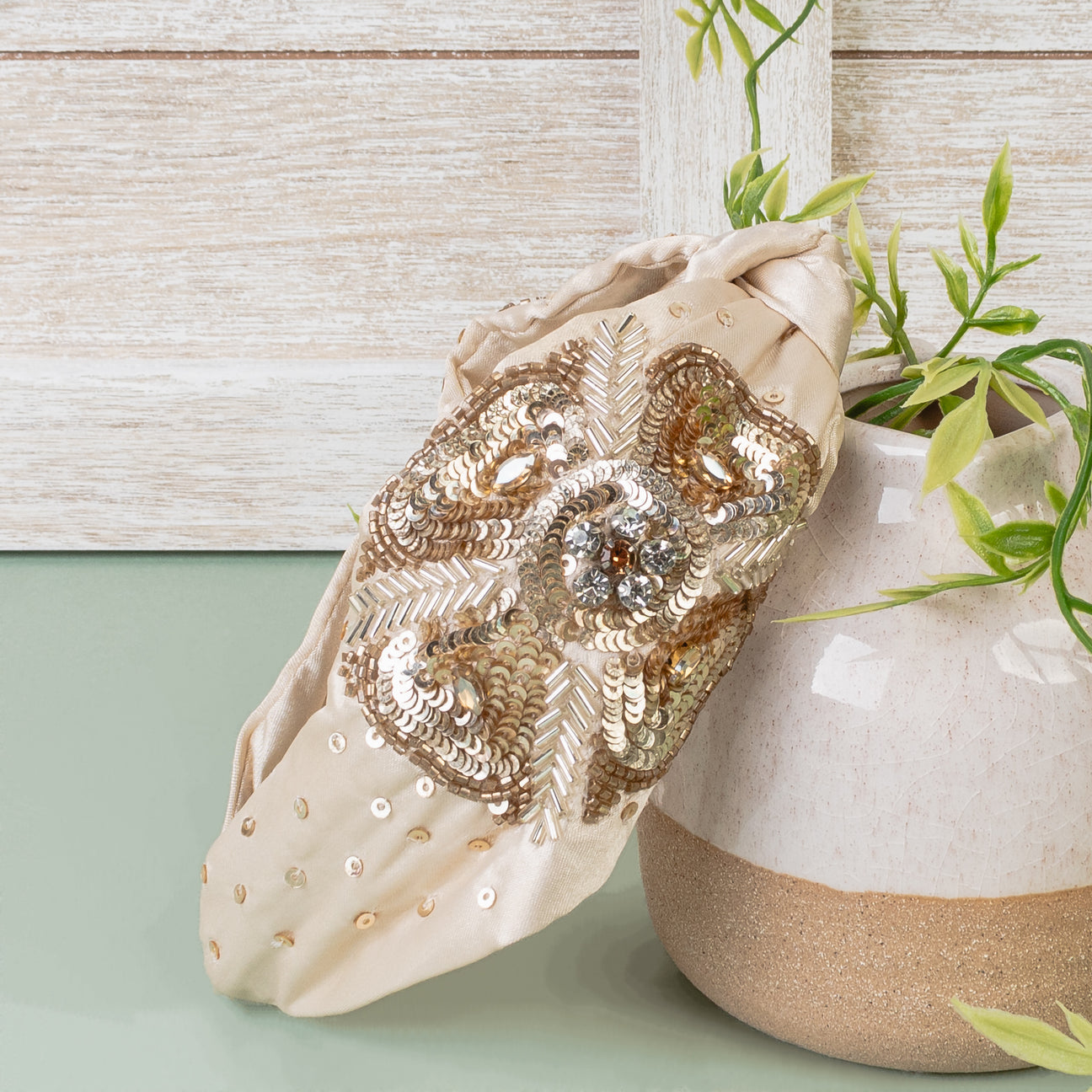 Golden Petals Headband