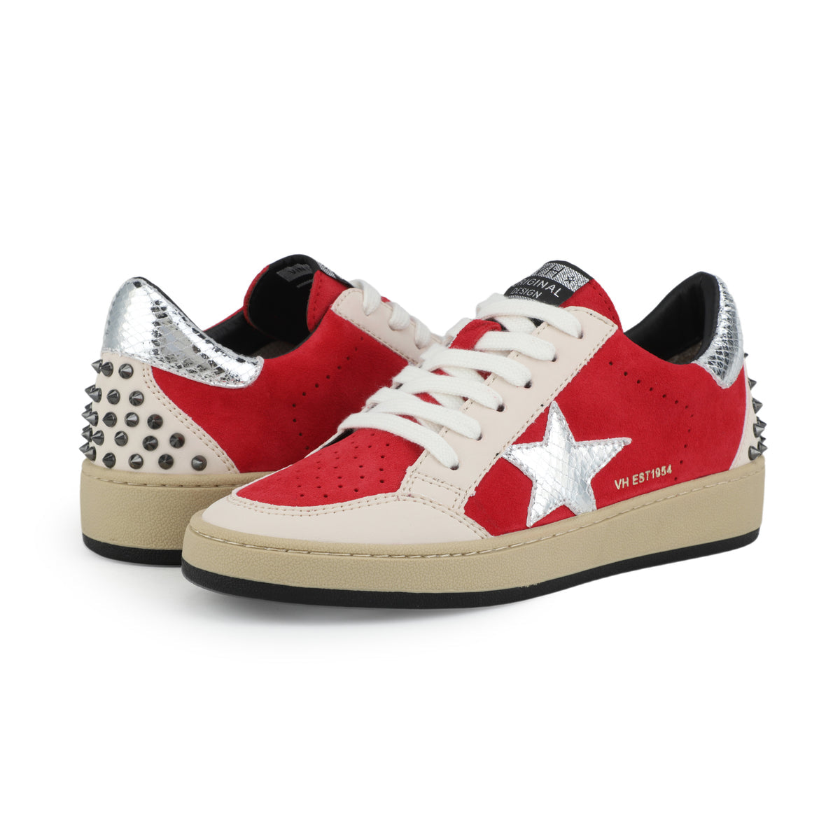 Vintage Havana DENISSE - NUDE RED STUDDED