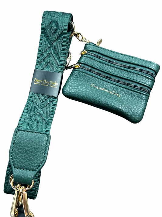 Clip & Go Strap w/Zippered Pouch Classic Hunter Green