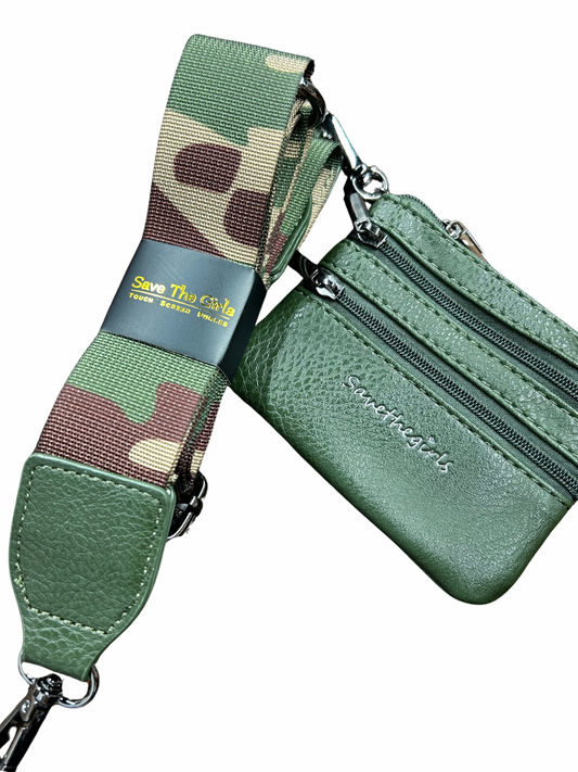 Clip & Go Strap Camo Green