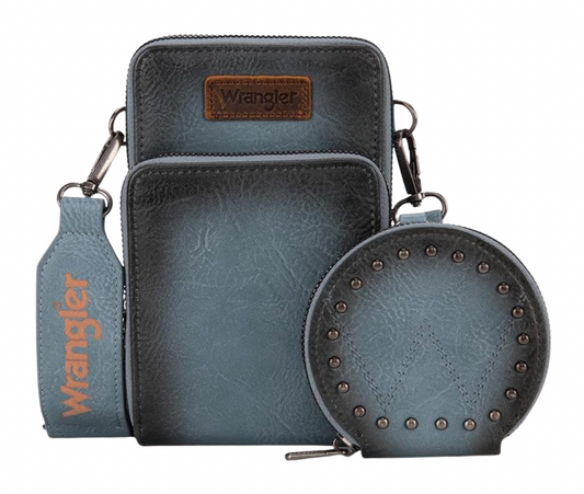 Wrangler Crossbody with Coin Pouch- Jean