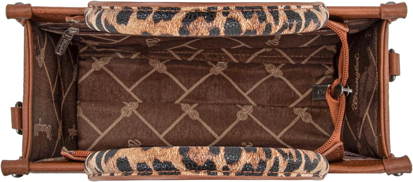 Wrangler Leopard Print Concealed Carry Tote/Crossbody - LEOPARD