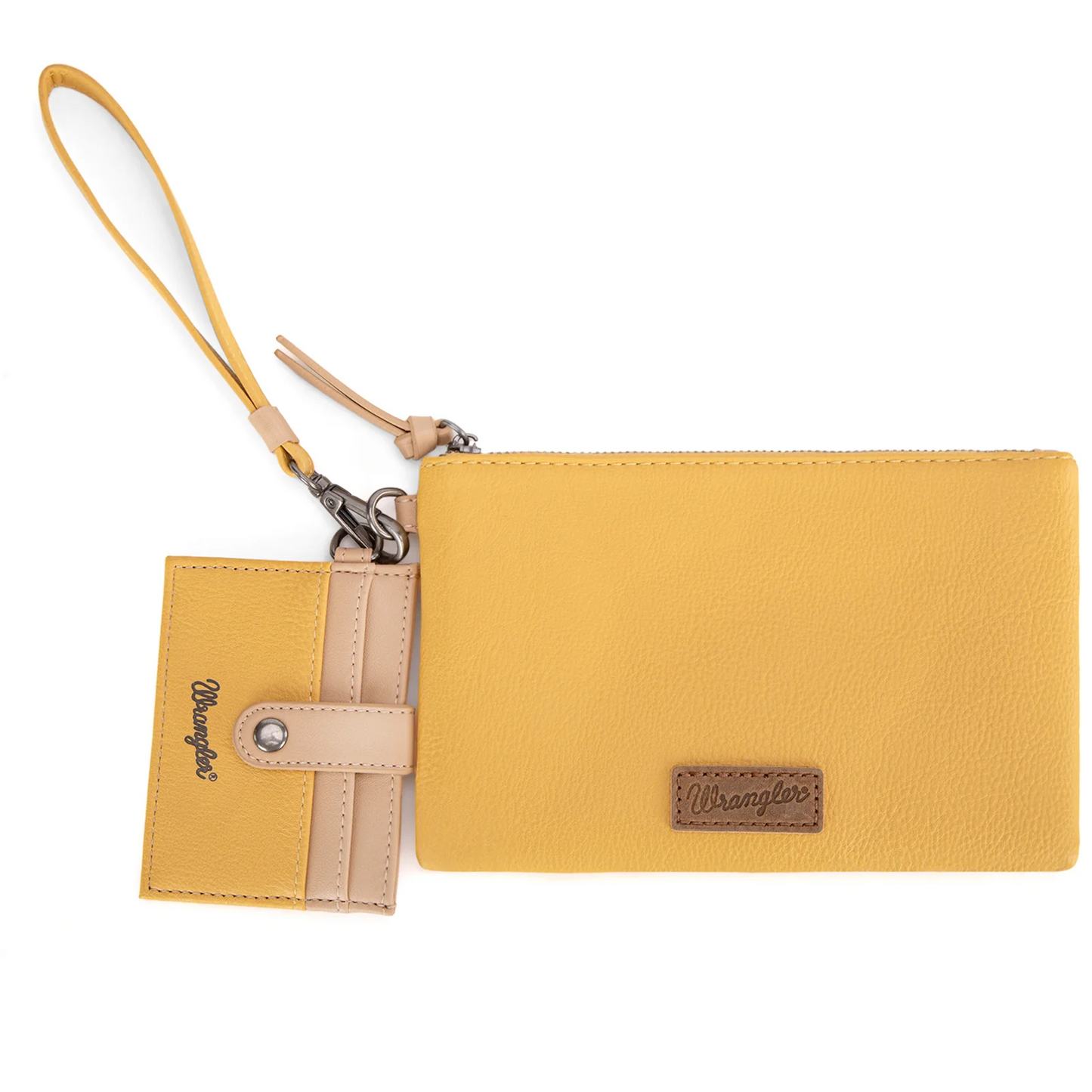 Wrangler Dual Pouch/Wristlet Wallet - YELLOW