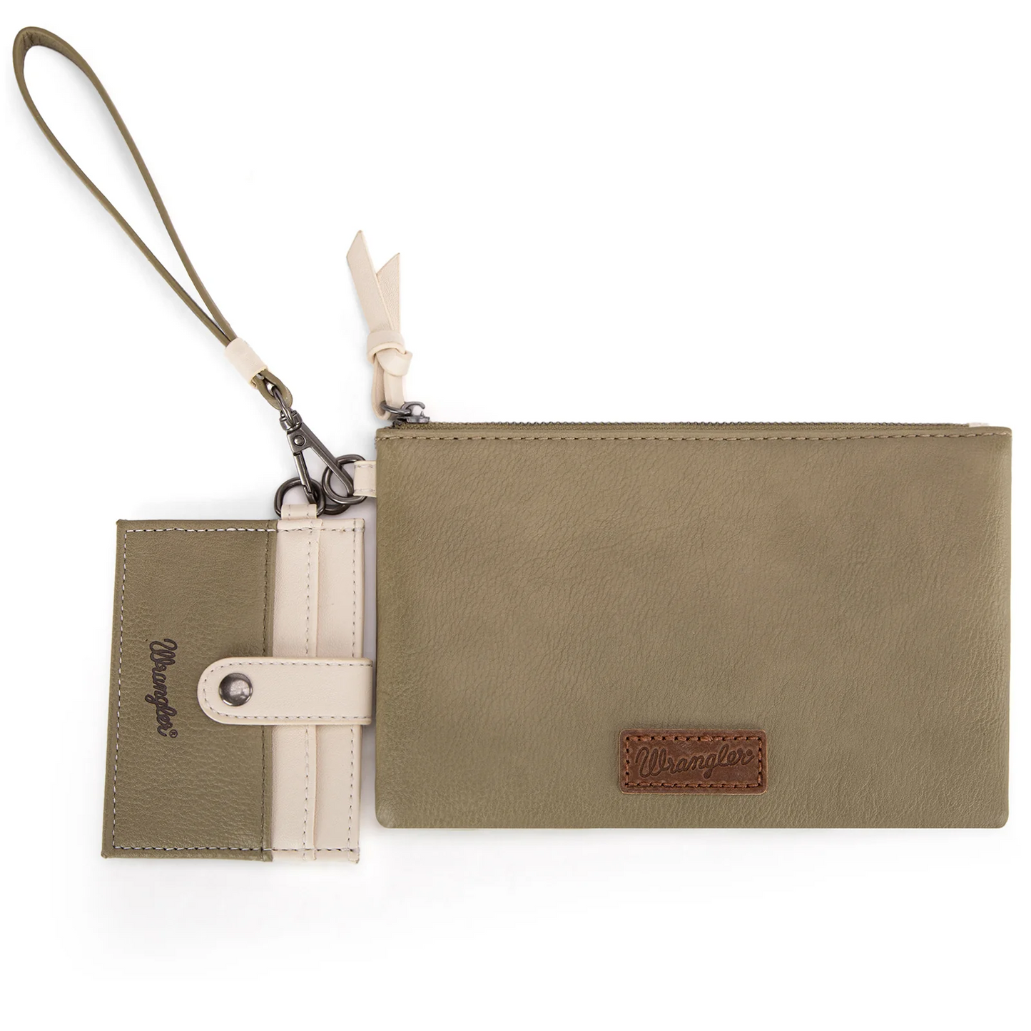 Wrangler Dual Pouch/Wristlet Wallet - GREEN