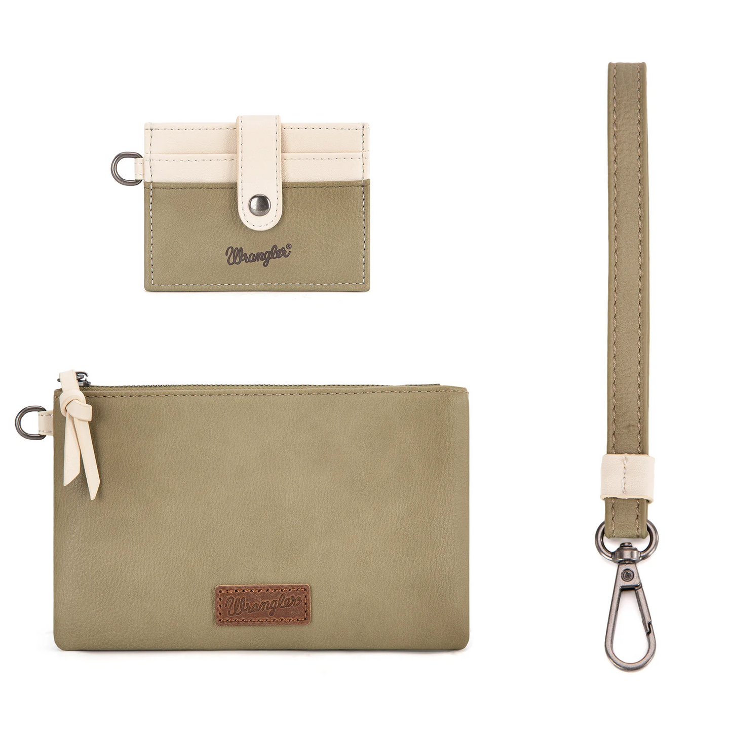 Wrangler Dual Pouch/Wristlet Wallet - GREEN