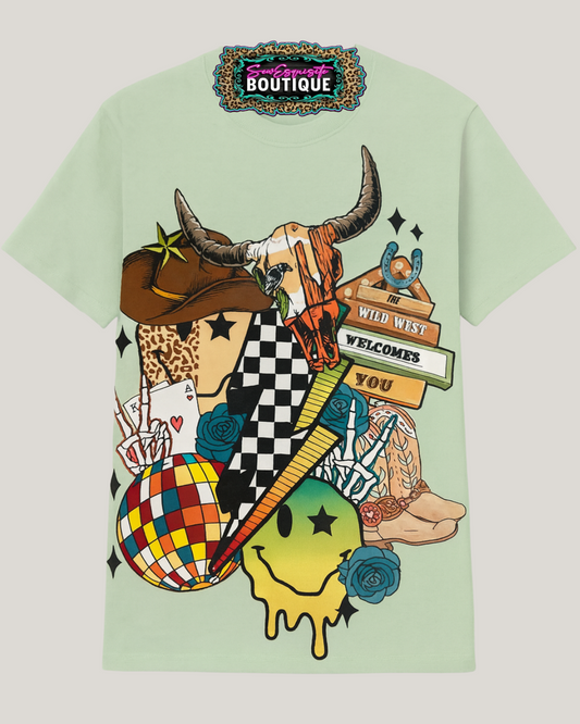 The Wild West Welcomes You Graphic Tee