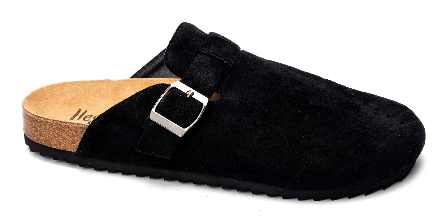 Corky's Black Faux Suede