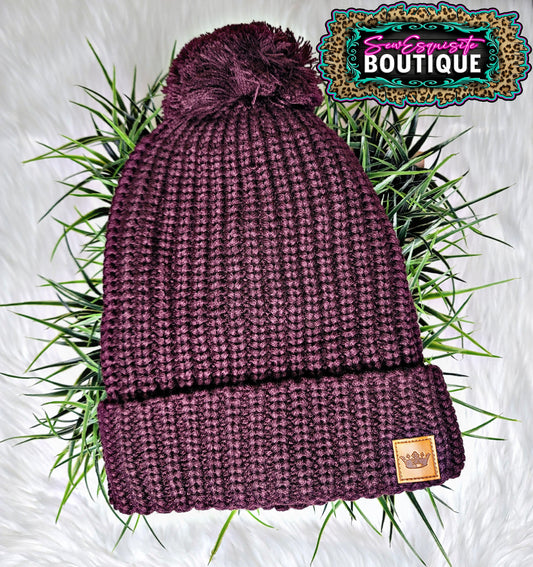 Slouchy Beanie/Wine