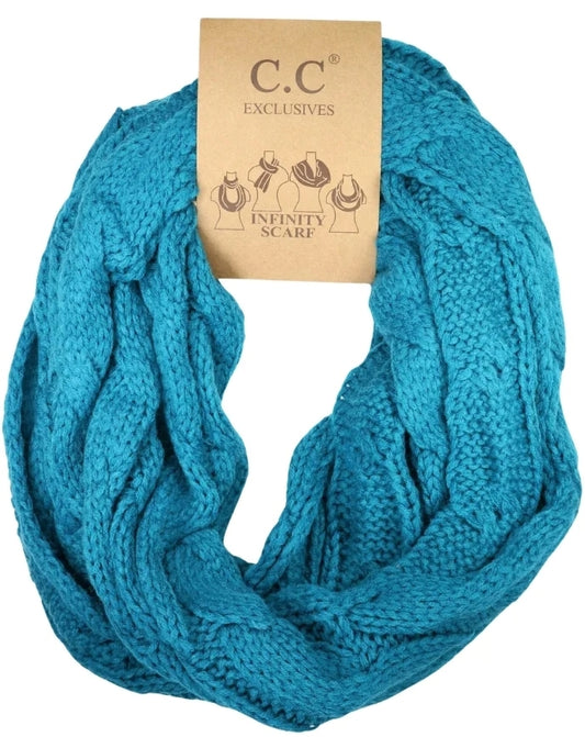Solid C.C Infinity Scarf Teal