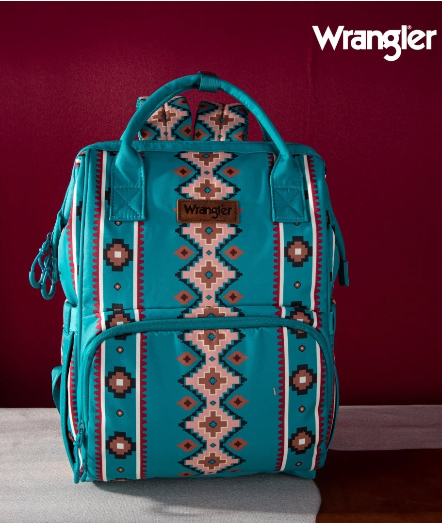 Wrangler Aztec Backpack - Turquoise