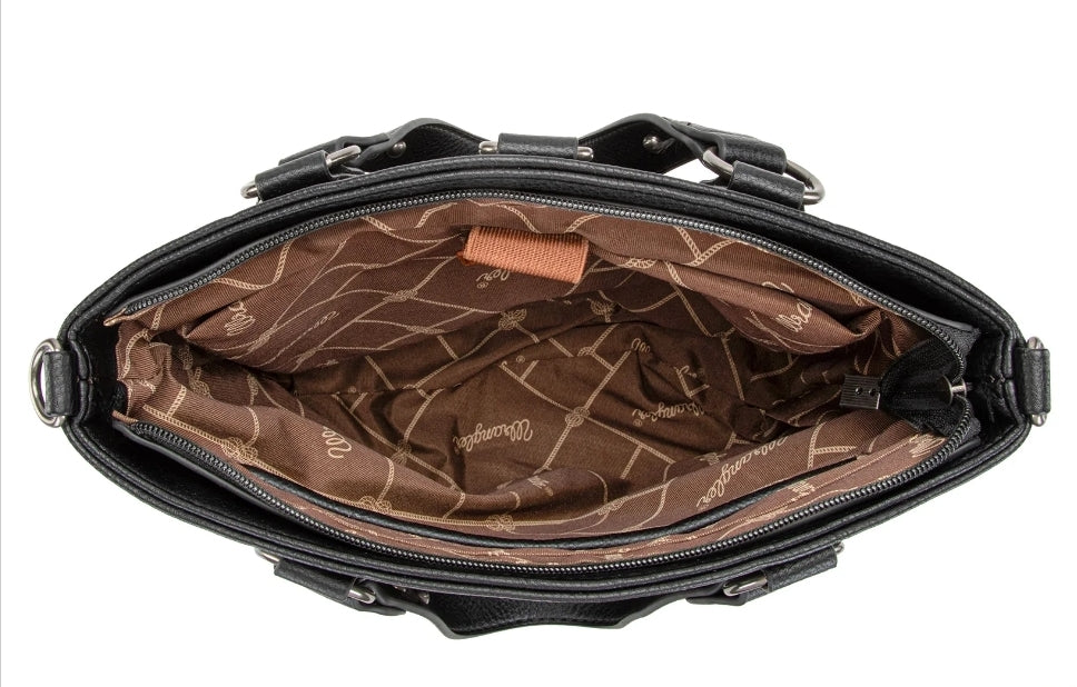 Wrangler Tote Convertible Backpack/Crossbody Bag - Black