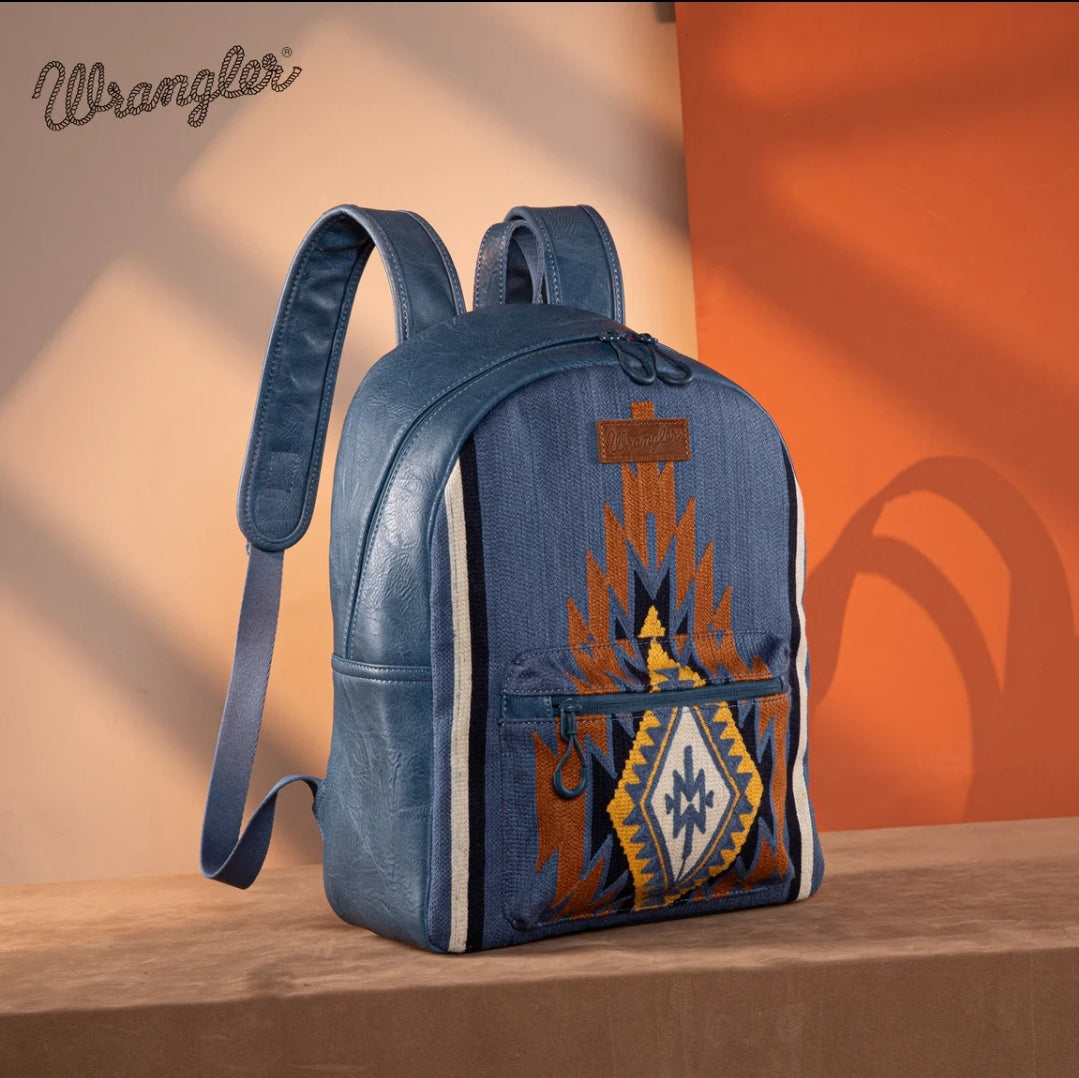 Wrangler Southwestern Knitted Backpack - Jean