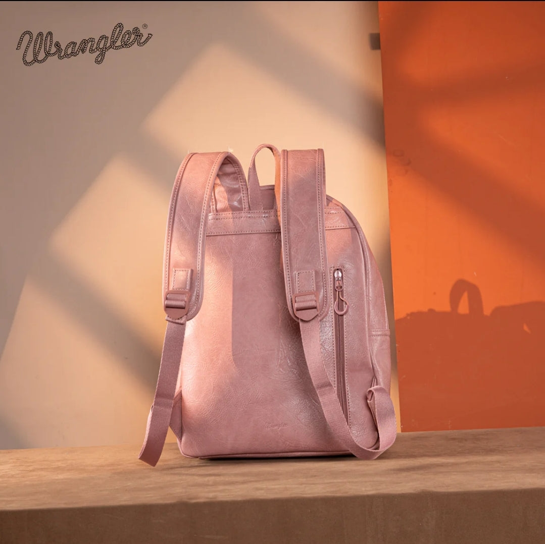 Wrangler Southwestern Knitted Backpack - Hot Pink