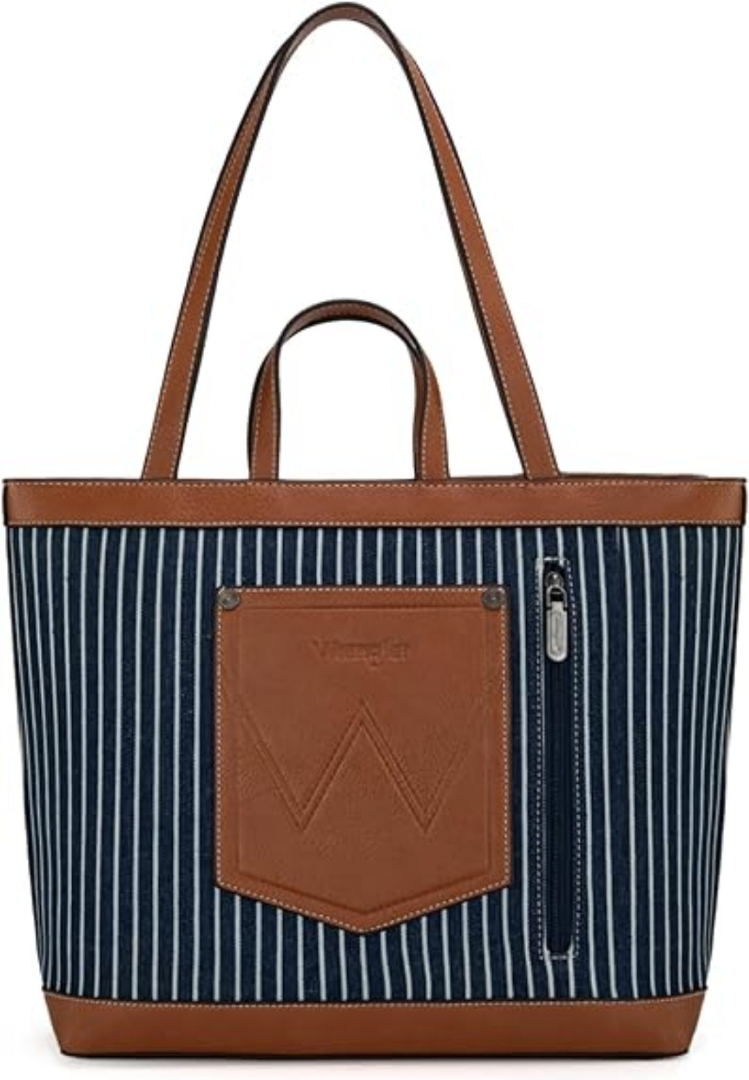 Wrangler Canvas Top Handle Tote/Shoulder Bag - Navy