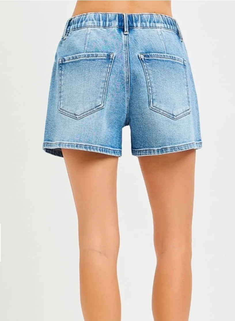 RISEN Medium Slouchy Front Tie Detail Shorts