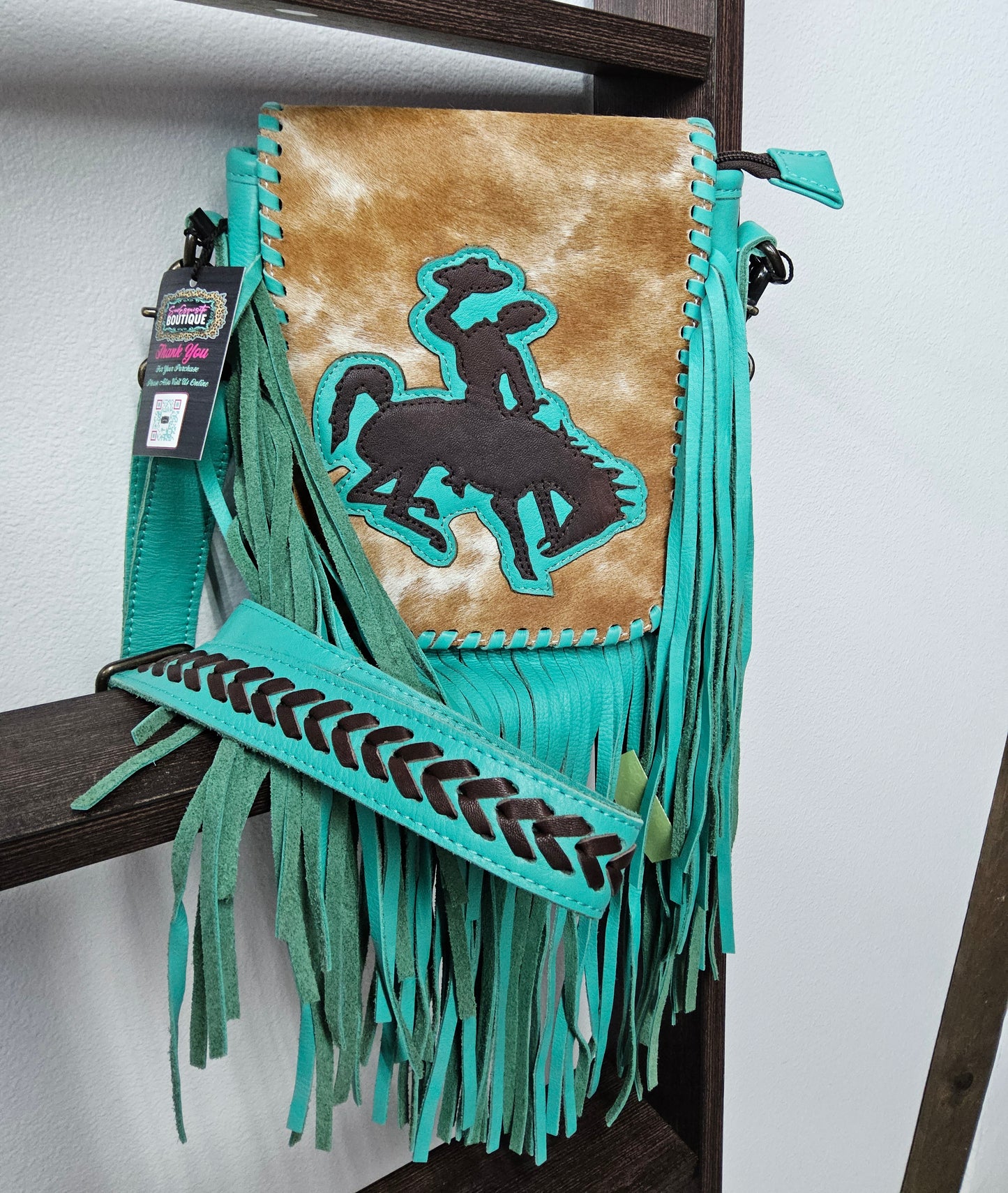 The Bronc Babe Crossbody Turquoise