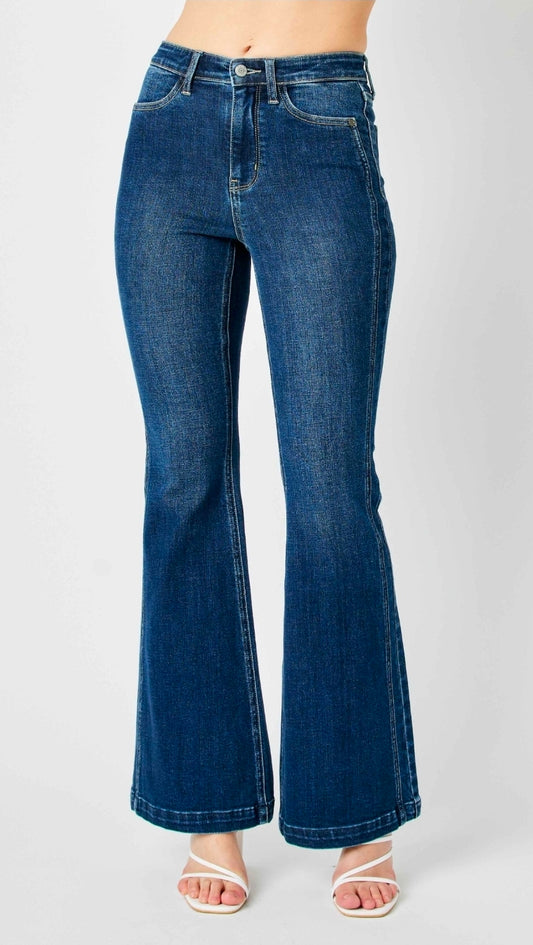 Judy Blue High Rise Side Seam Flare Plus Sizes Jeans