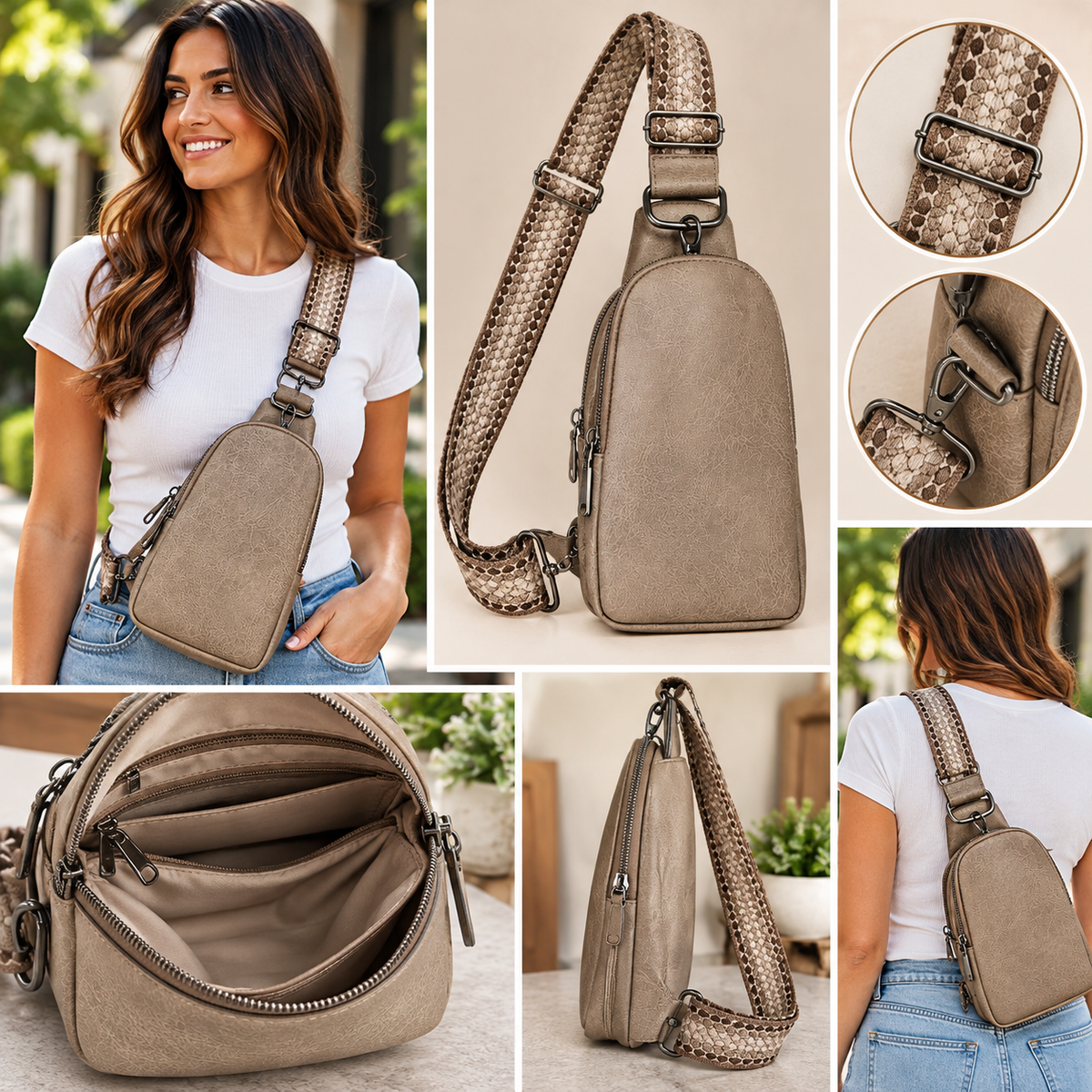 🤎✨ Western Charm Paisley Sling Backpack