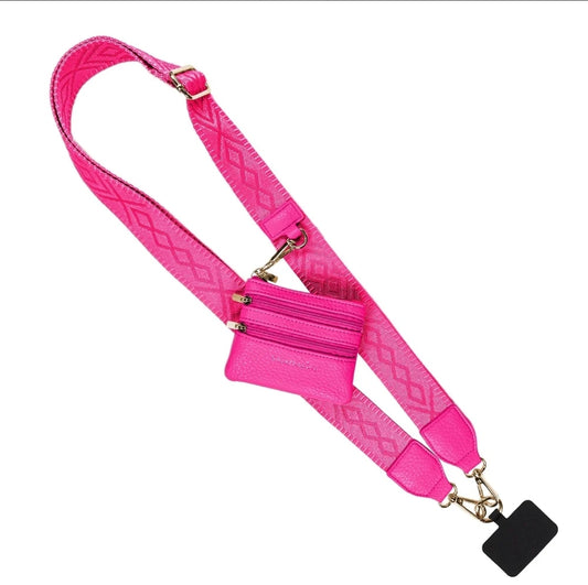 Clip & Go Strap w/Zippered Pouch Classic Magenta