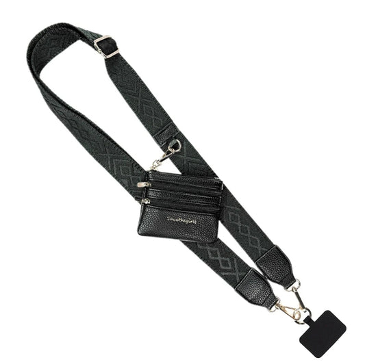 Clip & Go Strap w/Zippered Pouch Classic Black