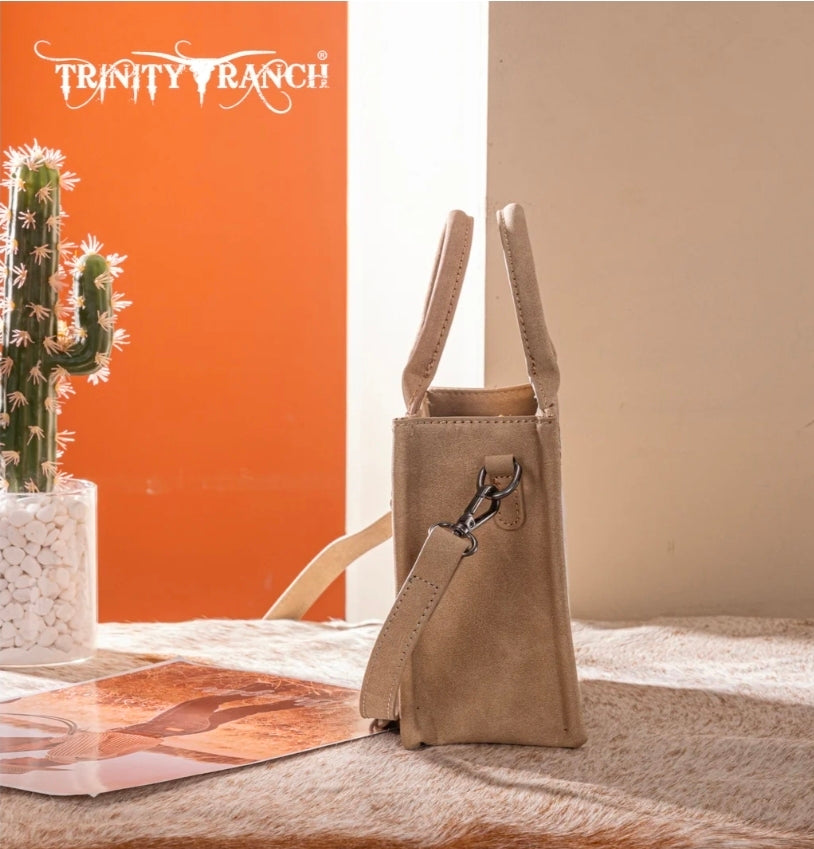 Trinity Ranch Western Hair-On Cowhide Mini Tote/Crossbody