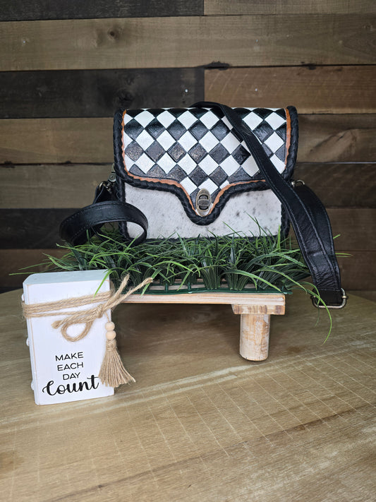 The Checkmate Cowhide Bag