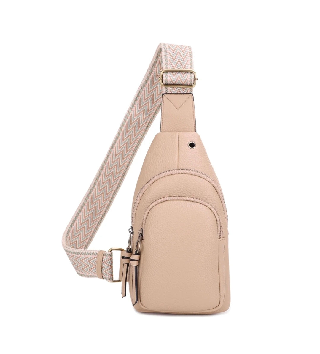 💕✨ Blushing Beauty Chevron Sling Backpack