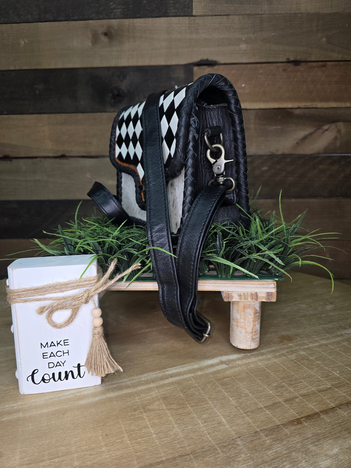 The Checkmate Cowhide Bag
