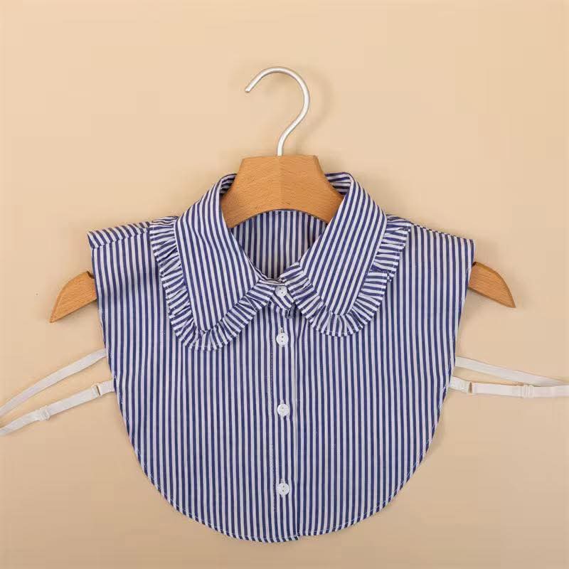 Classic Striped Faux Collar
