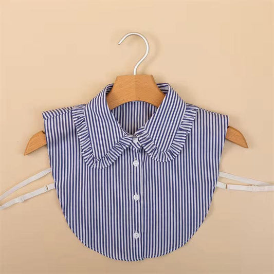 Classic Striped Faux Collar