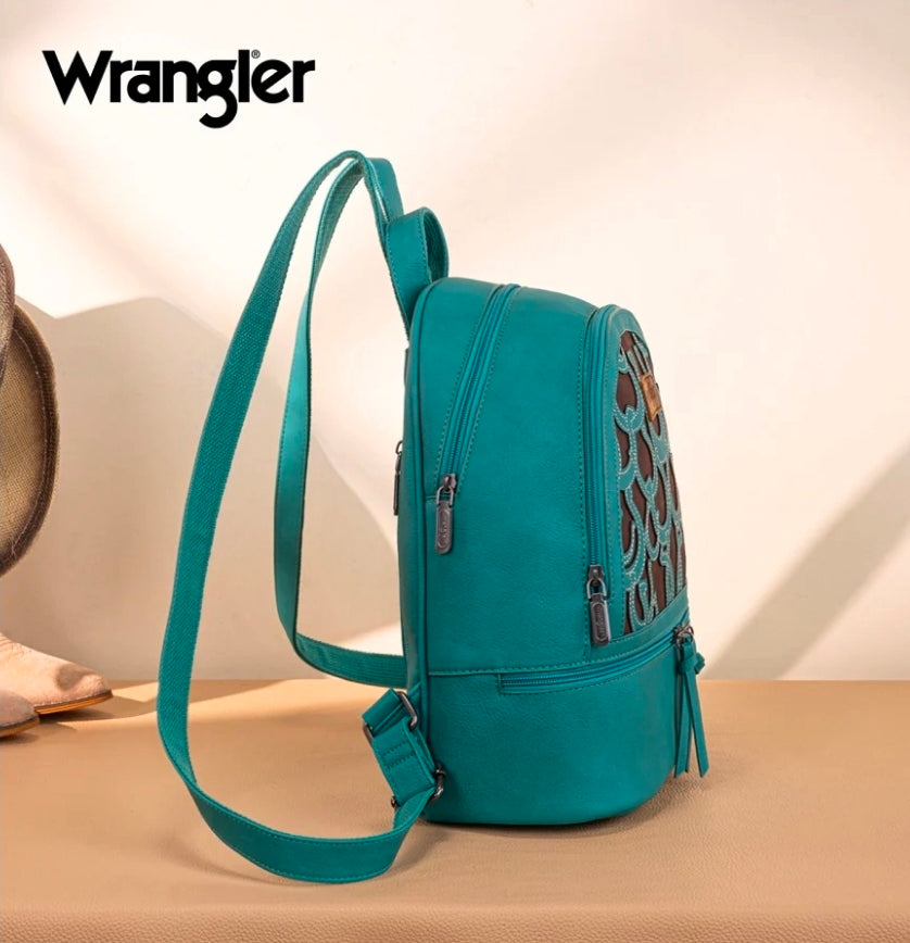 Wrangler Horseshoe Cutout Backpack - Turquoise
