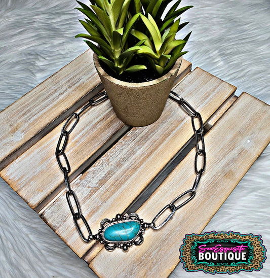 Turquoise Howlite Necklace