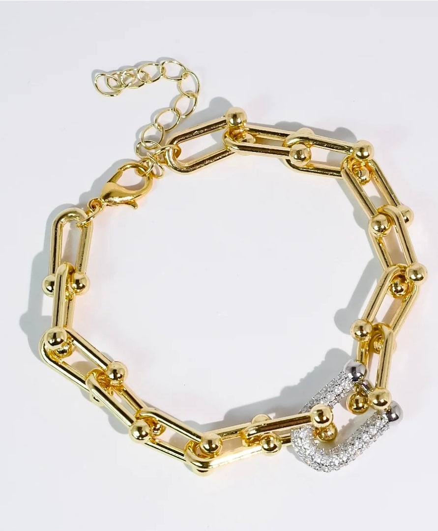 Lock It In Gold Bracelet