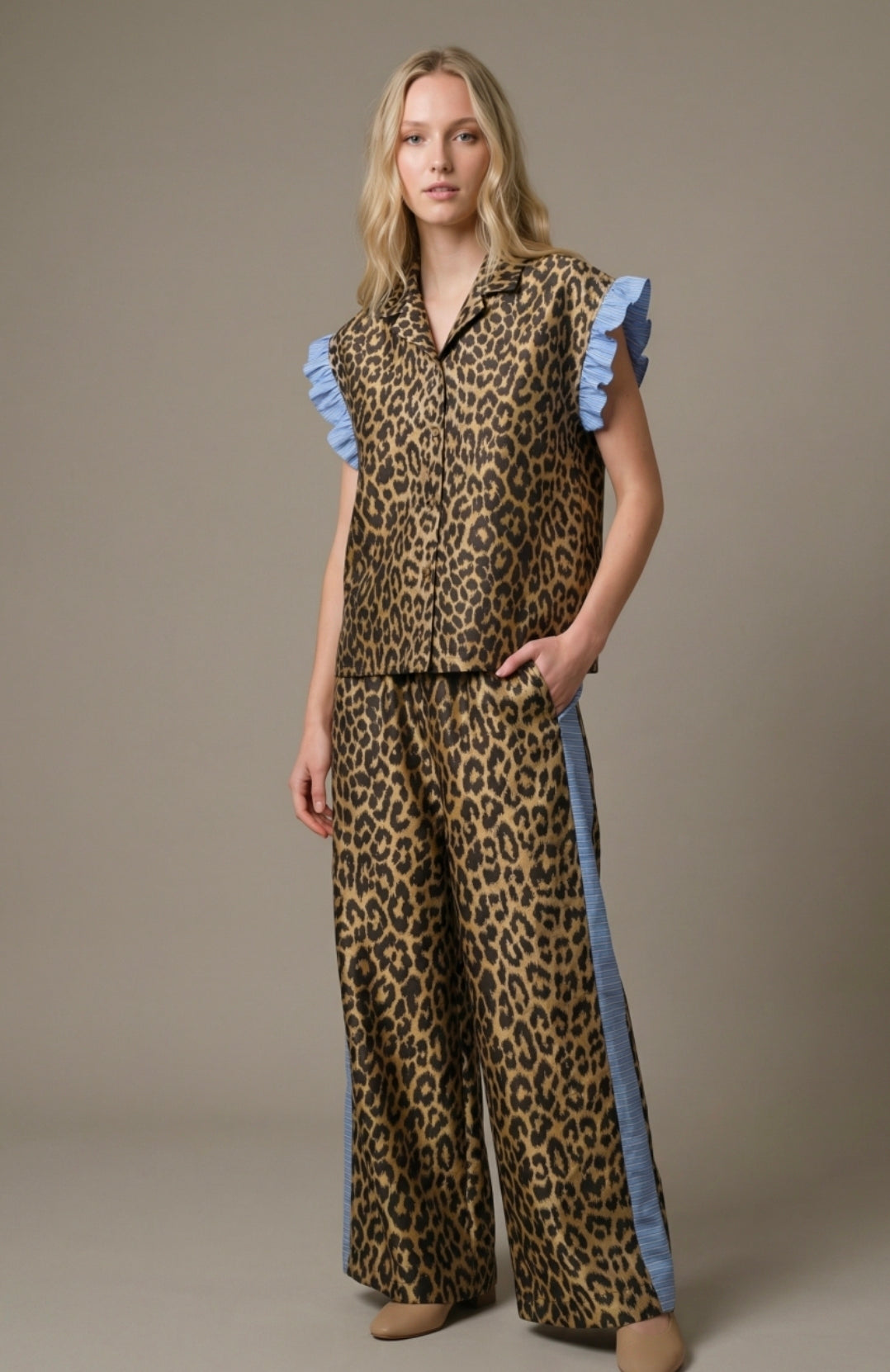 🐆 Leopard Luxe Wide-Leg Pant