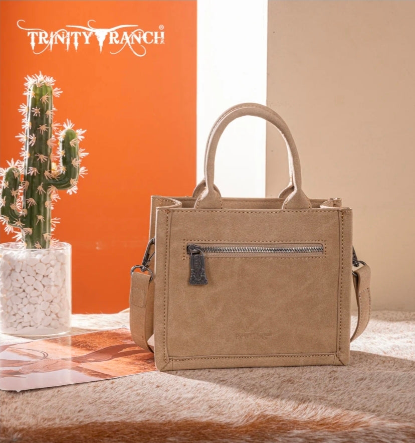 Trinity Ranch Western Hair-On Cowhide Mini Tote/Crossbody
