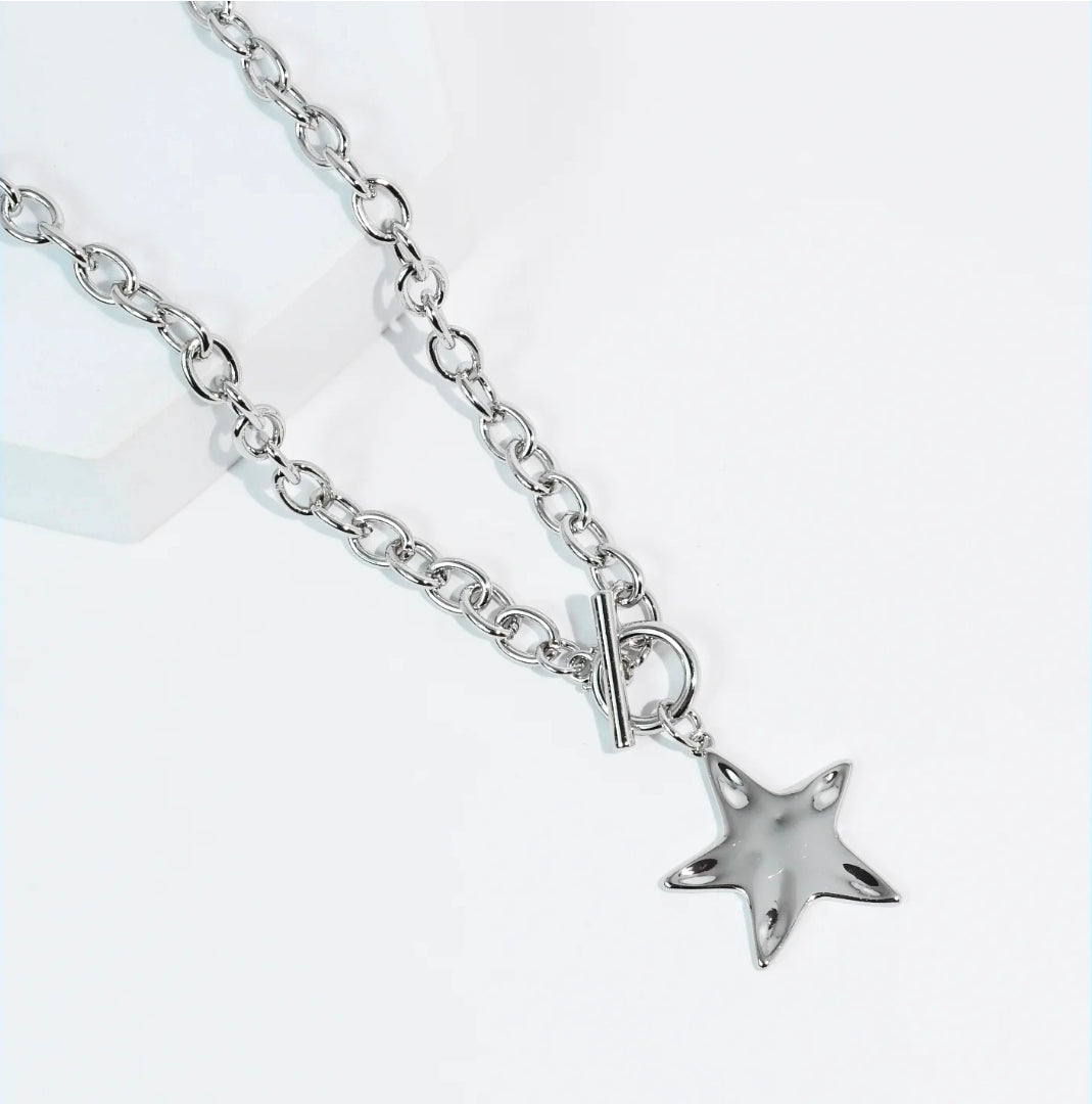 Shine Baby Shine Silver Necklace