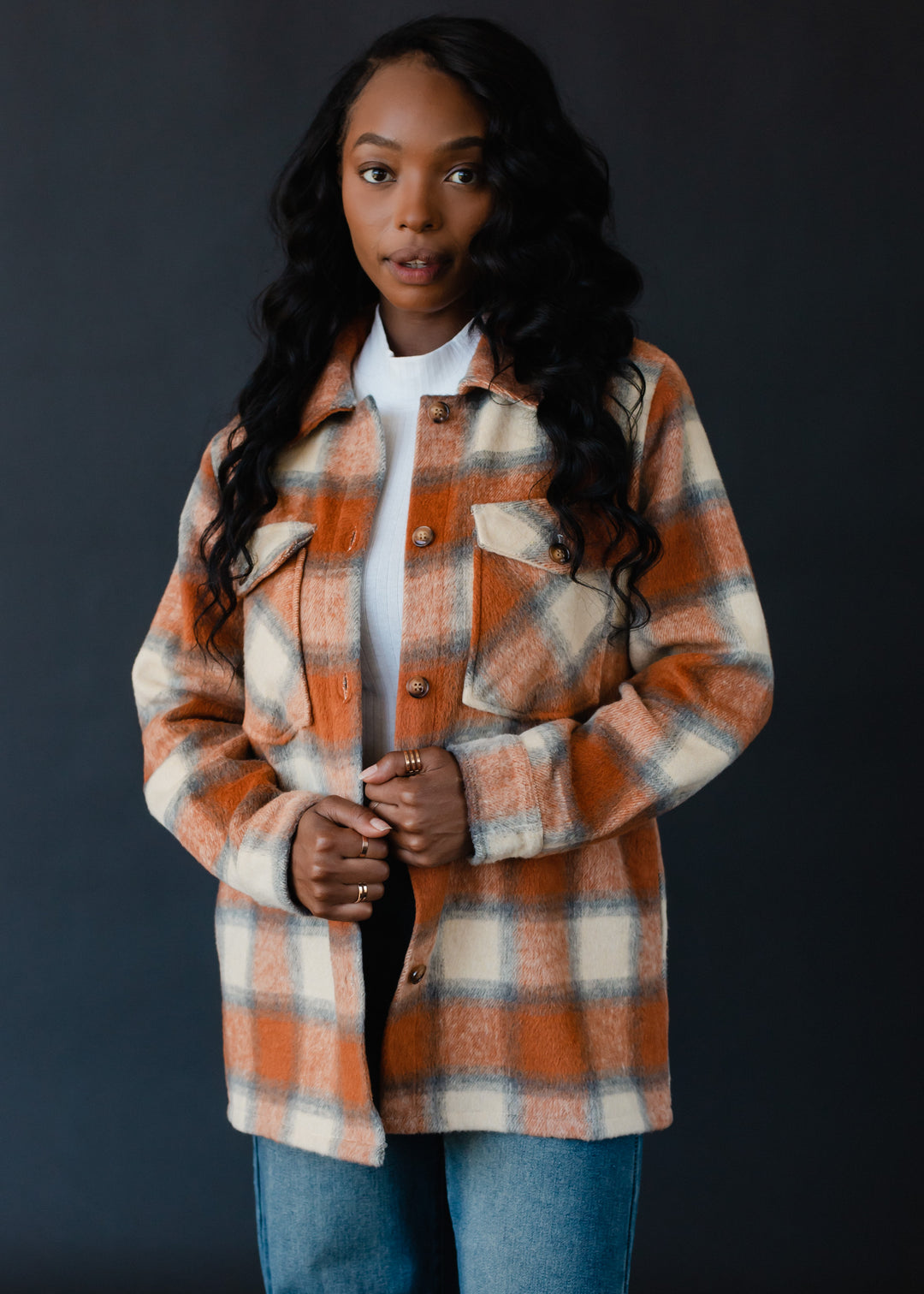 Panache Collection Greta Plaid Jacket