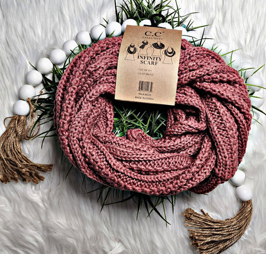 Mauve Infinity Scarf