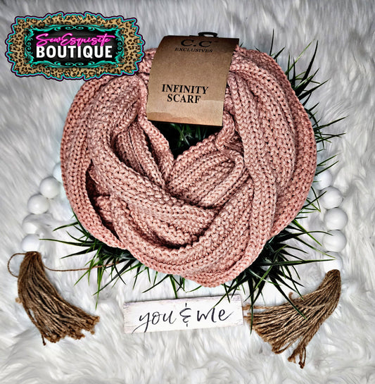 Indi Pink Infinity Scarf