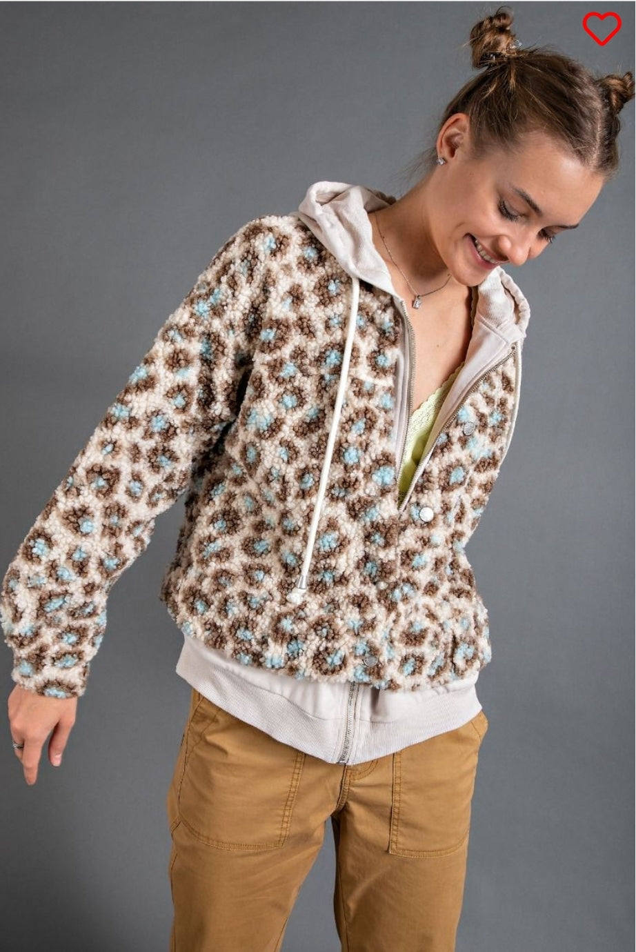 Teddy Fur Leopard Jacket